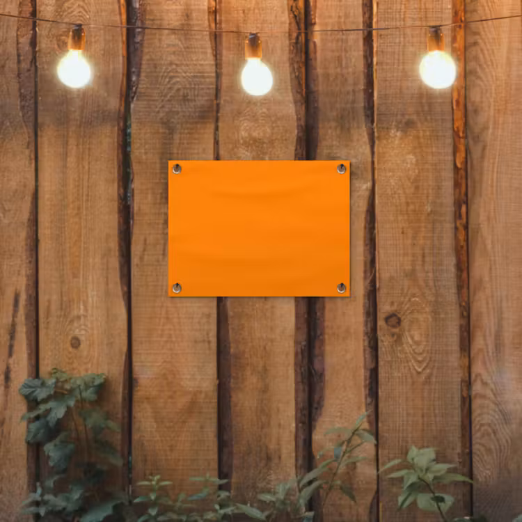 Marigold - Glow - Oranje tuinposter los doek klein 239 -sfeer1