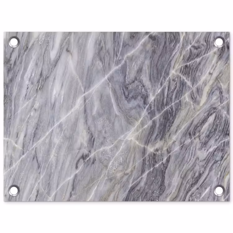 Marmer - Ader - Patroon - Abstract - Grijs tuinposter los doek klein -3d