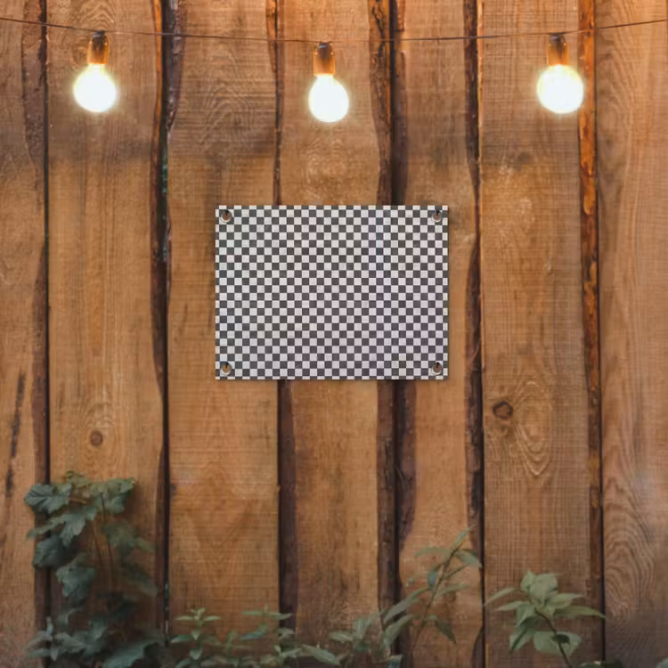 Marmer - Patroon - Grijs tuinposter los doek klein 239 -sfeer1