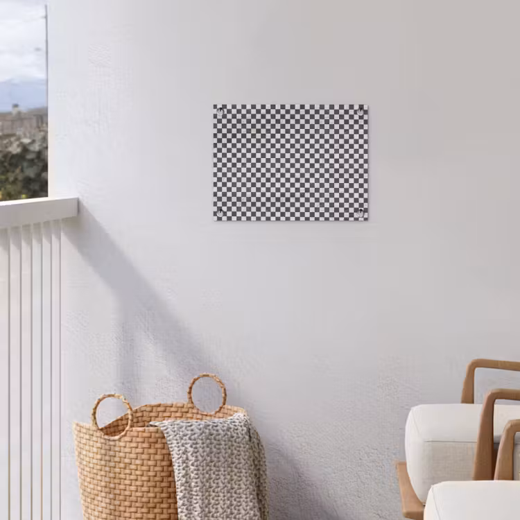 Marmer - Patroon - Grijs tuinposter los doek klein 239 -sfeer8