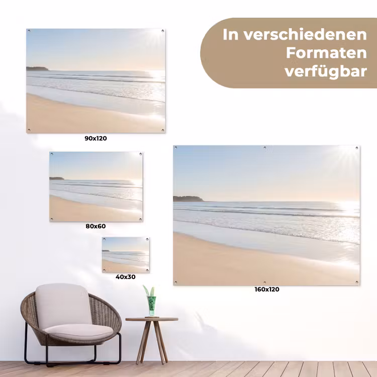 Zee - Zon - Zand tuinposter los doek klein -Xsfeer9_DE