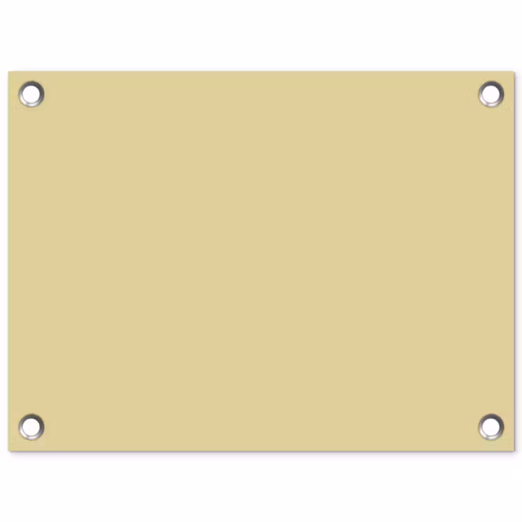 Mellow - Touch - Geel tuinposter los doek klein 239 -3d