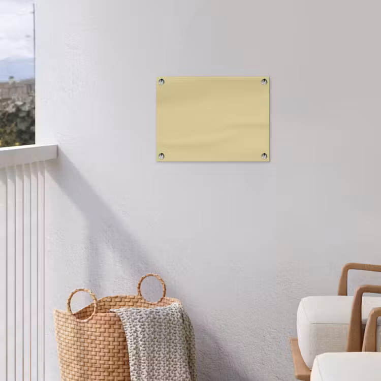 Mellow - Touch - Geel tuinposter los doek klein 239 -sfeer8