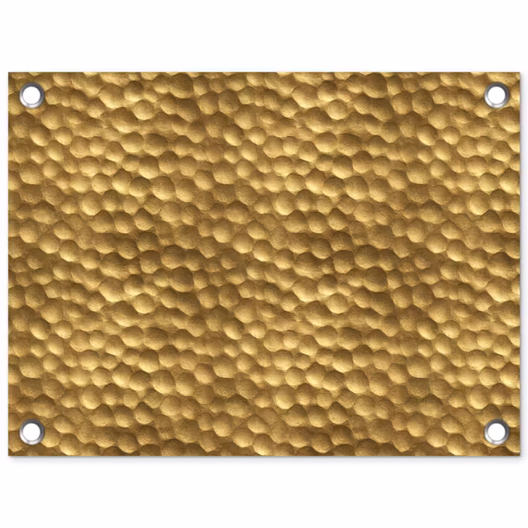 Metaal - Dynamisch - Goud tuinposter los doek klein 239 -3d