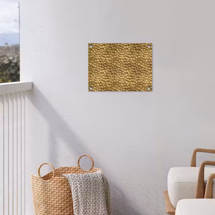Metaal - Dynamisch - Goud tuinposter los doek klein 239 -sfeer8