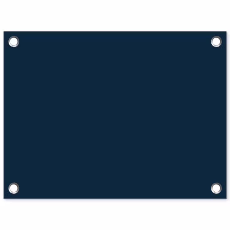 Midnight - Blue - Blauw tuinposter los doek klein 239 -3d