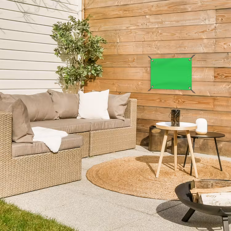 Mint - Green - Groen tuinposter los doek klein 239 -sfeer4