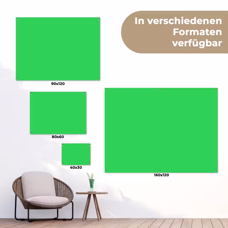 Mint - Green - Groen tuinposter los doek klein 239 -Xsfeer9_DE