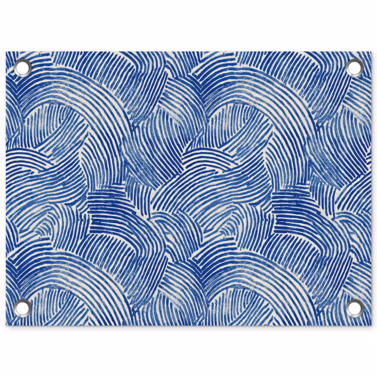 Modern - Abstract - Blauw tuinposter los doek klein 239 -3d