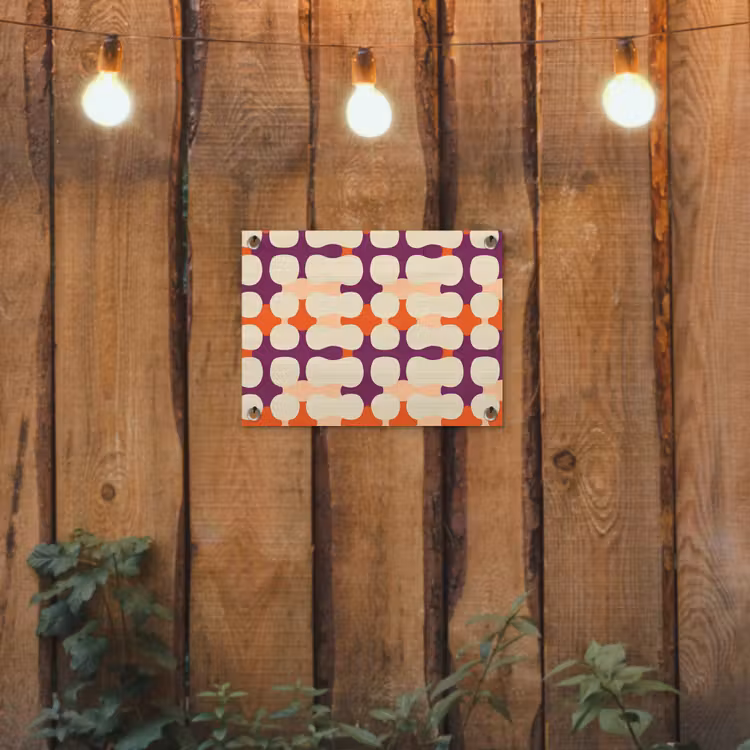 Modern - Patroon - Kleurrijk tuinposter los doek klein 239 -sfeer1