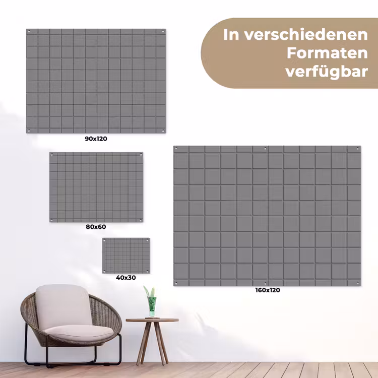 Modern - Patroon - Grijs tuinposter los doek klein 239 -Xsfeer9_DE