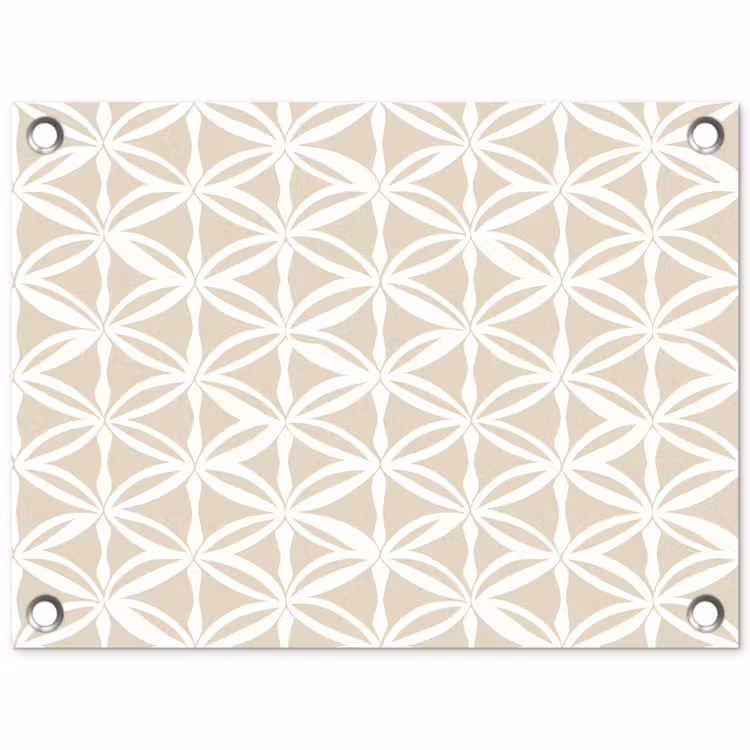 Motief - Modern - Beige tuinposter los doek klein 239 -3d