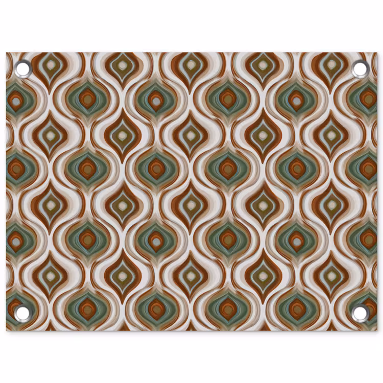 Motief - Patroon - Kleurrijk tuinposter los doek klein 239 -3d