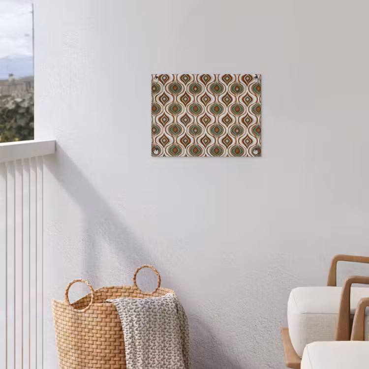 Motief - Patroon - Kleurrijk tuinposter los doek klein 239 -sfeer8