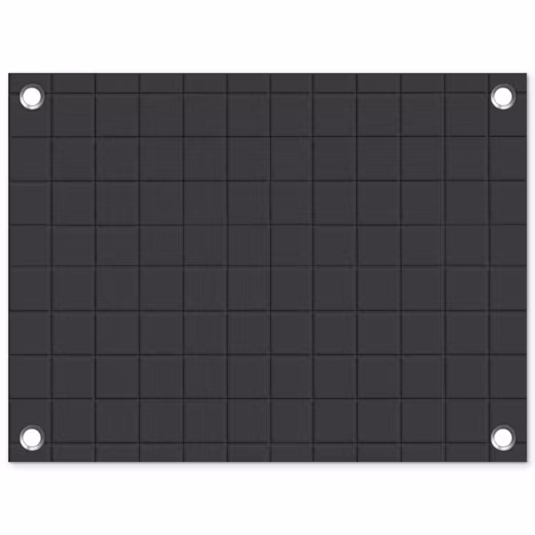 Patroon - Tegel - Antraciet tuinposter los doek klein 239 -3d