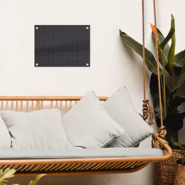 Patroon - Tegel - Antraciet tuinposter los doek klein 239 -sfeer7