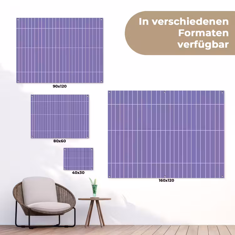 Patroon - Tegel - Lila tuinposter los doek klein 239 -Xsfeer9_DE