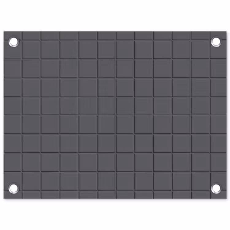 Patroon - Tegel - Grafiet - Grijs tuinposter los doek klein 239 -3d