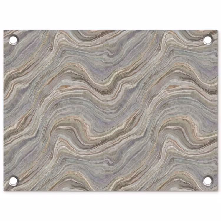 Patroon - Sereen - Paars - Groen tuinposter los doek klein 239 -3d
