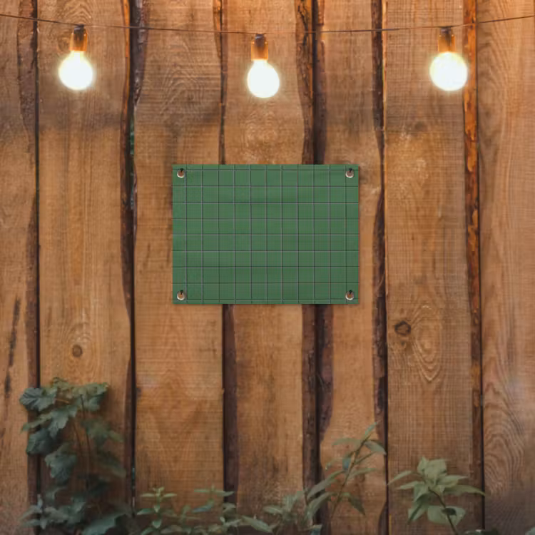 Patroon - Tegels - Groen tuinposter los doek klein 239 -sfeer1