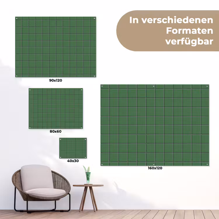 Patroon - Tegels - Groen tuinposter los doek klein 239 -Xsfeer9_DE
