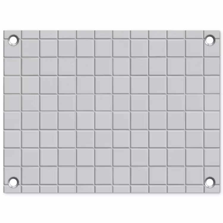 Patroon - Tegels - Licht - Grijs tuinposter los doek klein 239 -3d
