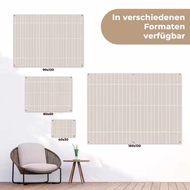 Patroon - Tegels - Zand tuinposter los doek klein 239 -Xsfeer9_DE