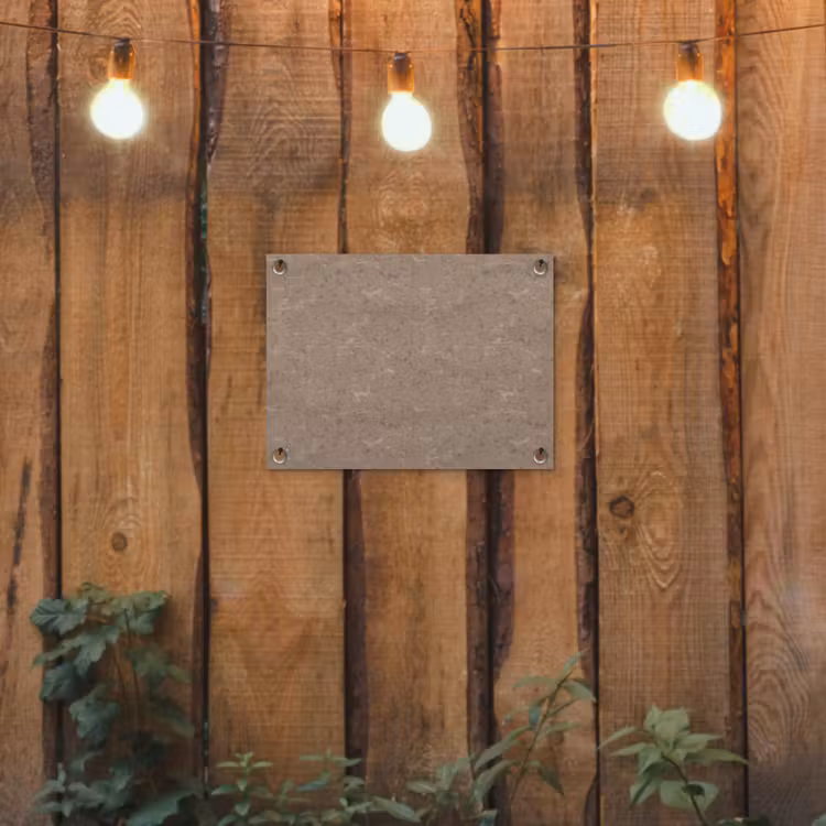 Patroon - Kalksteen - Beige tuinposter los doek klein 239 -sfeer1