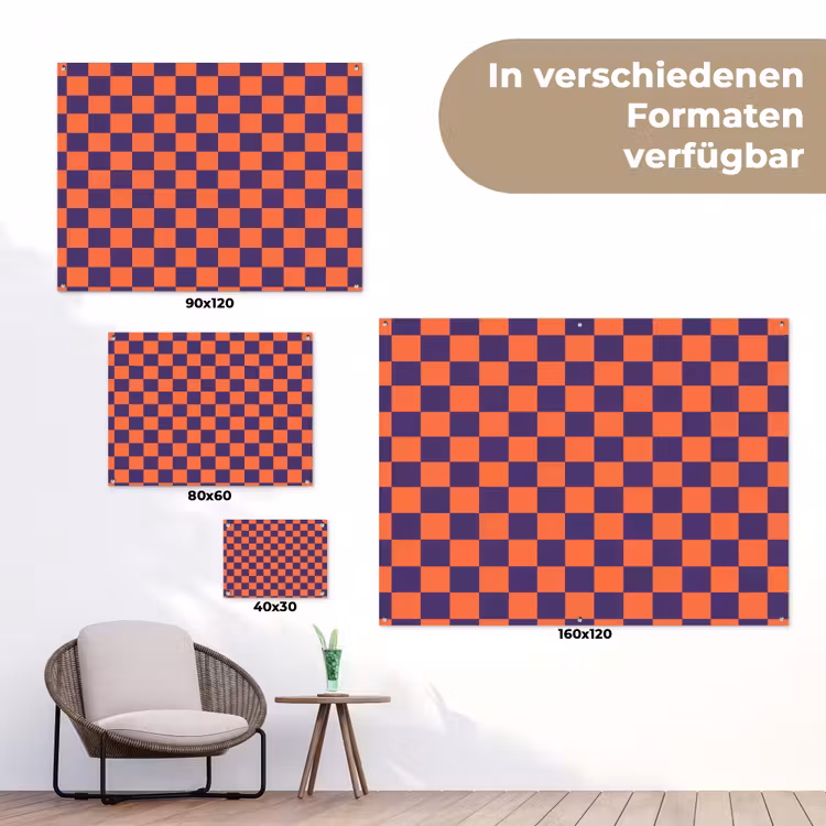 Patroon - Klassiek - Paars tuinposter los doek klein 239 -Xsfeer9_DE