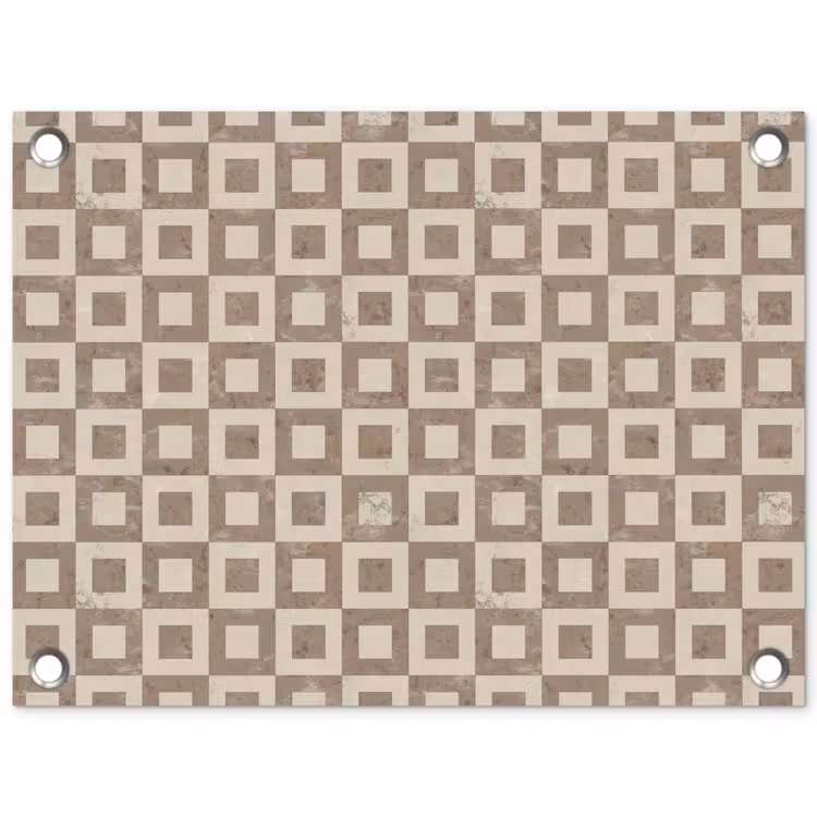 Patroon - Marmer - Beige tuinposter los doek klein 239 -3d
