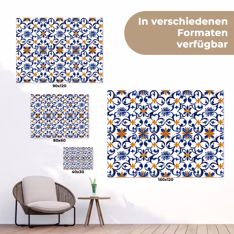 Patroon - Modern - Kleurrijk tuinposter los doek klein 239 -Xsfeer9_DE