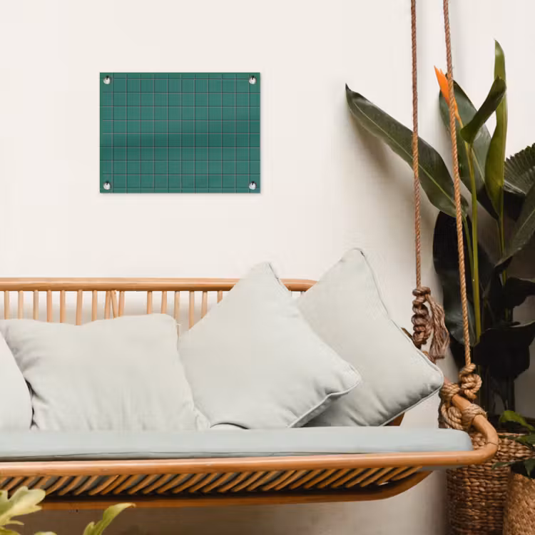 Patroon - Patroon - Smaragd tuinposter los doek klein 239 -sfeer7