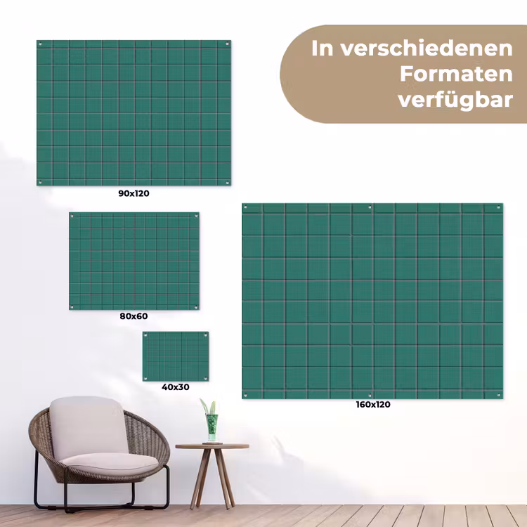 Patroon - Patroon - Smaragd tuinposter los doek klein 239 -Xsfeer9_DE
