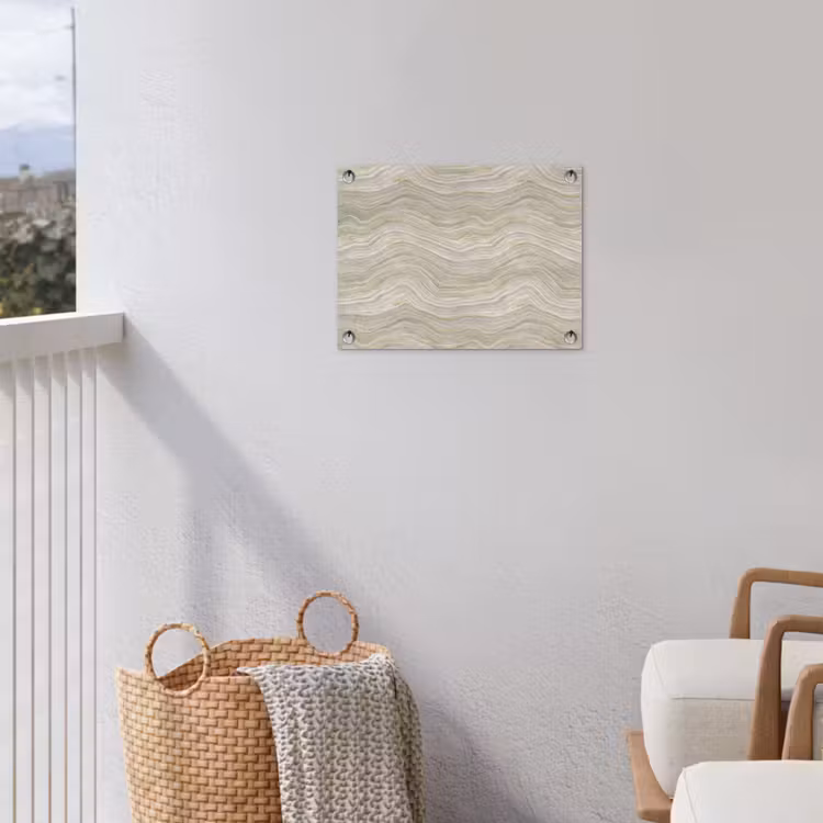 Patroon - Sereen - Groen tuinposter los doek klein 239 -sfeer8