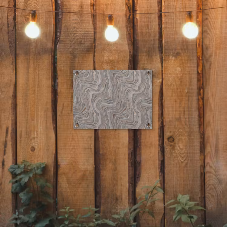 Patroon - Textuur - Grijs tuinposter los doek klein 239 -sfeer1