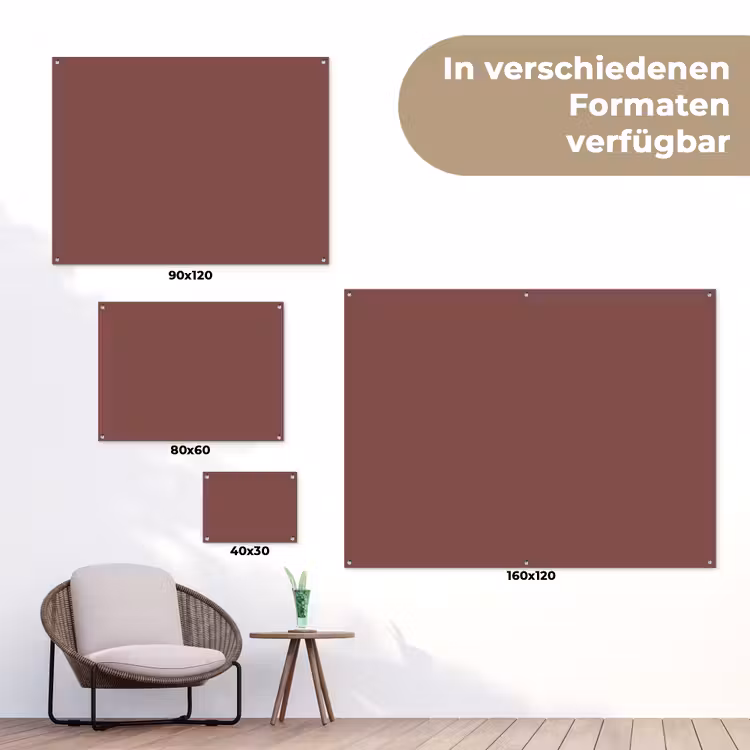 Muted - Raisin - Rood tuinposter los doek klein 239 -Xsfeer9_DE