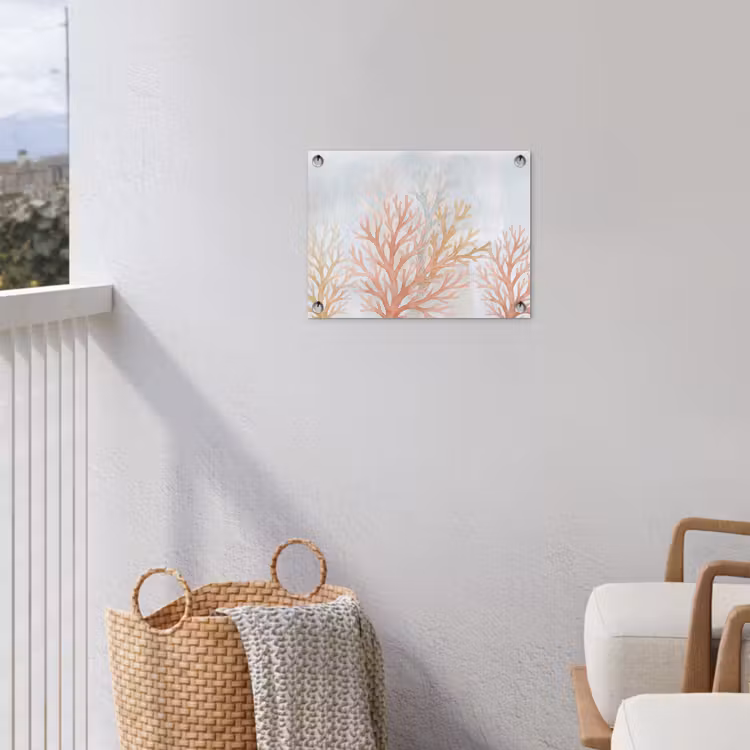 Natuur - Abstract - Aquarel - Organisch - Warm tuinposter los doek klein -sfeer8