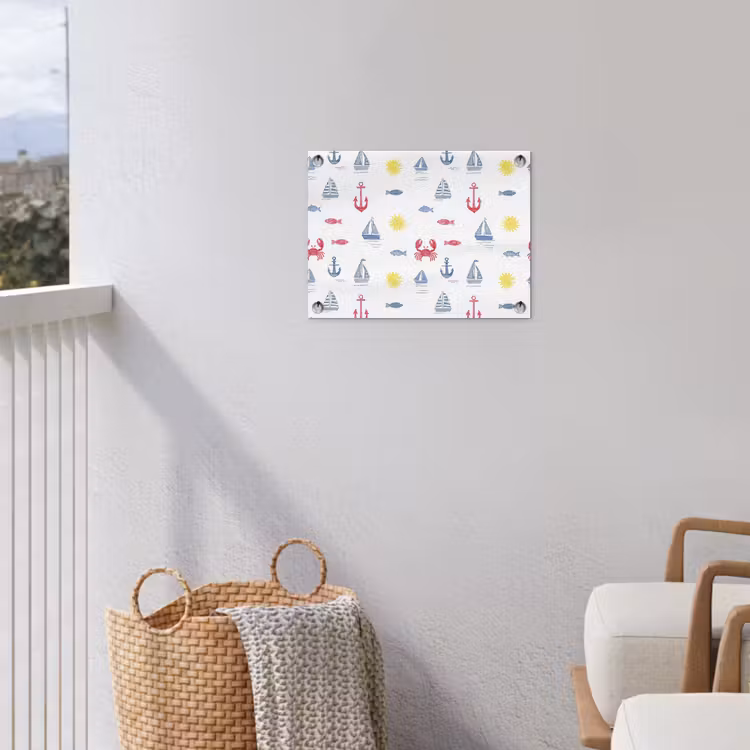 Nautisch - Illustraties - Kleurrijk tuinposter los doek klein 239 -sfeer8