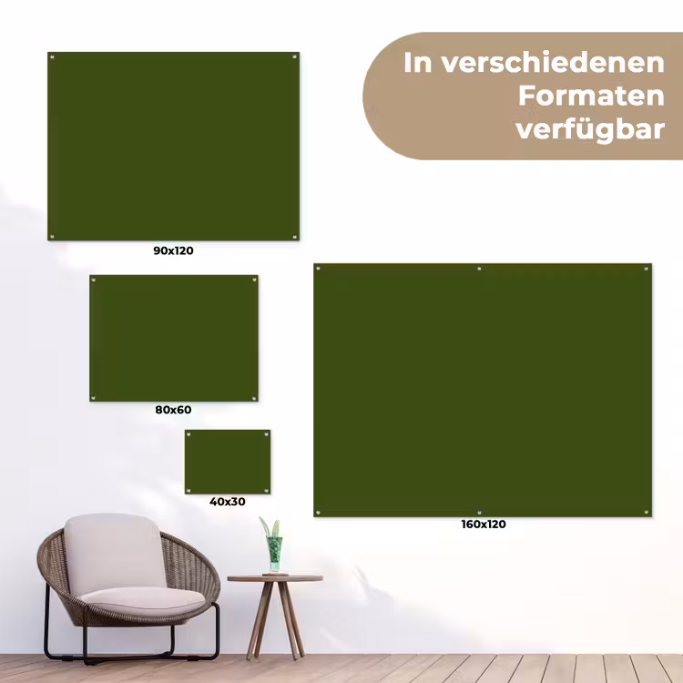 Olive - Drab - Groen tuinposter los doek klein 239 -Xsfeer9_DE