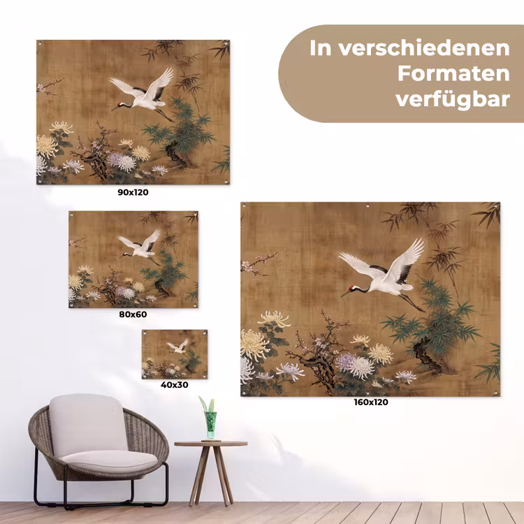 Oosters - Elegant - Kleurrijk tuinposter los doek klein -Xsfeer9_DE