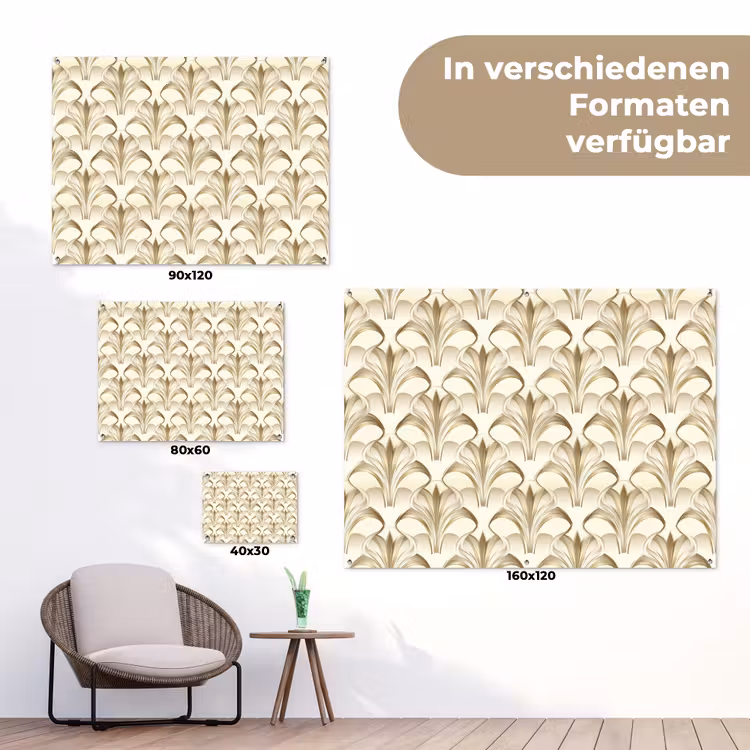 Ornament - Barok - Goud tuinposter los doek klein 239 -Xsfeer9_DE