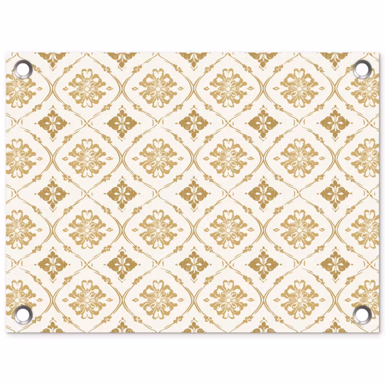Ornament - Klassiek - Goud tuinposter los doek klein 239 -3d