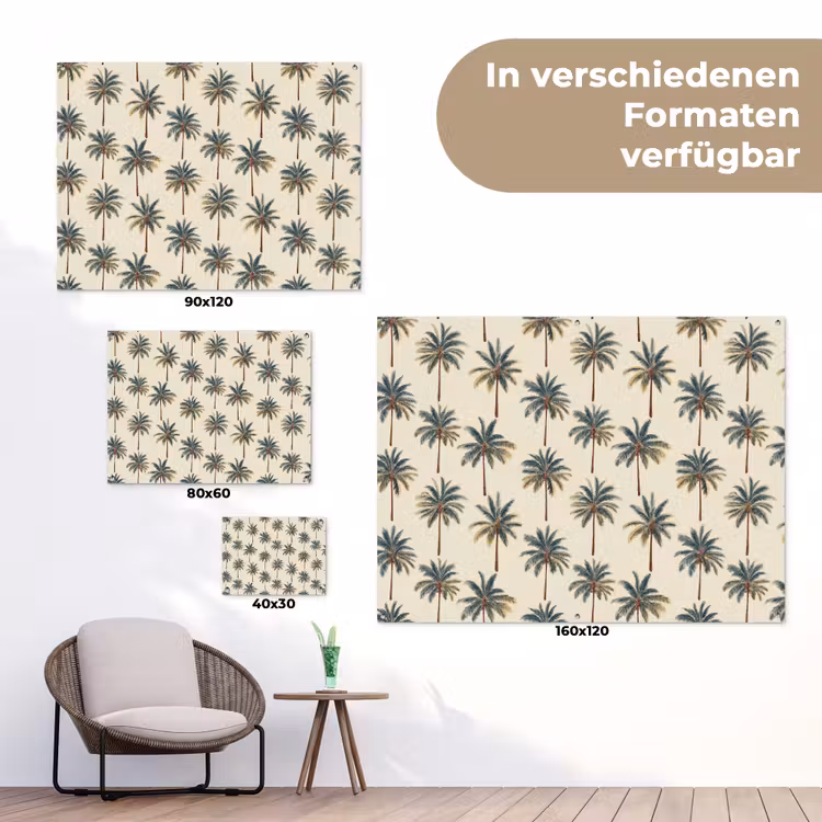 Palmbomen - Tropisch - Groen tuinposter los doek klein 239 -Xsfeer9_DE