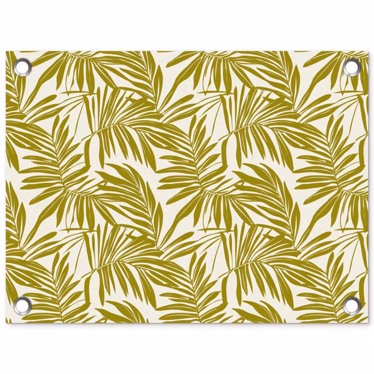 Palmblad - Patroon - Groen tuinposter los doek klein 239 -3d