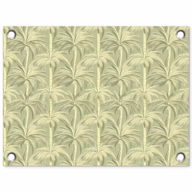 Palmwoud - Tropisch - Groen tuinposter los doek klein 239 -3d