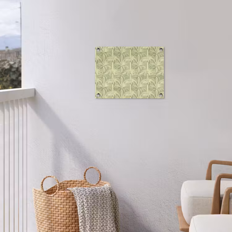 Palmwoud - Tropisch - Groen tuinposter los doek klein 239 -sfeer8