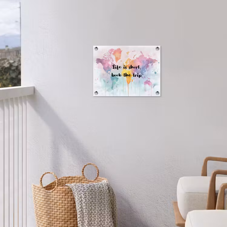 Pastelkleuren - Quote - Sierletters tuinposter los doek klein -sfeer8