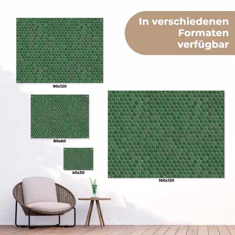 Penny - Mozaïek - Bosgroen - Green tuinposter los doek klein 239 -Xsfeer9_DE