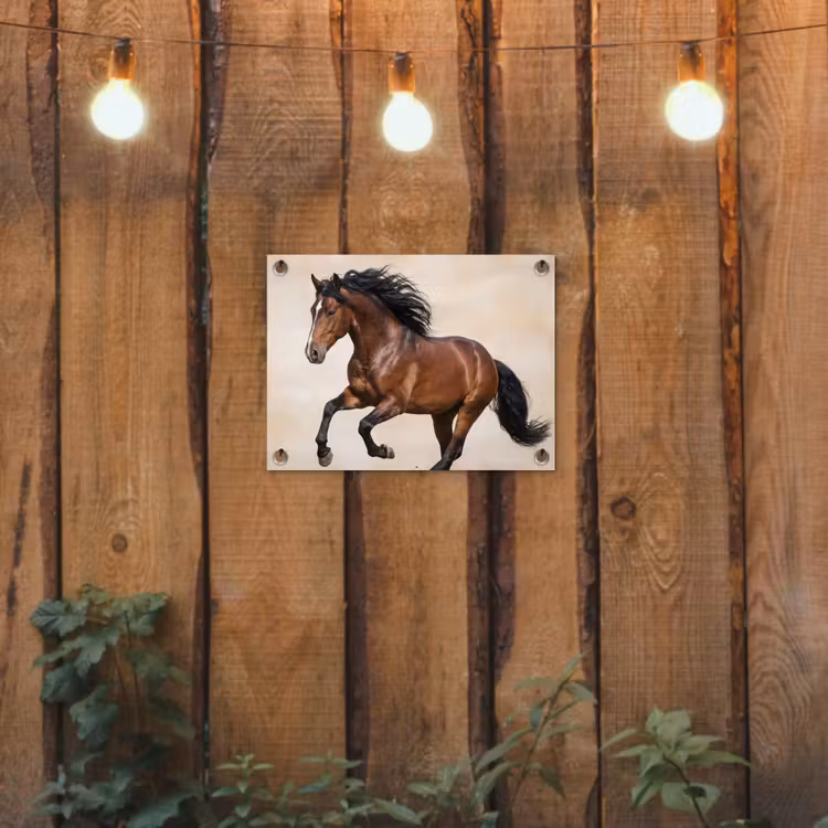 Paard - Galop - Energie tuinposter los doek klein -sfeer1