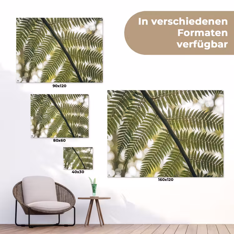 Plant - Blad - Natuur - Groen - Detail tuinposter los doek klein -Xsfeer9_DE